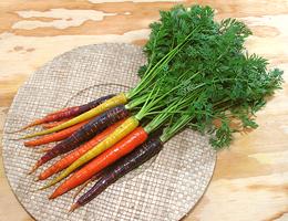 Carrots with tops