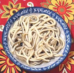 Dish of Surimi Elvers