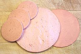 Bologna Slices, several sizes