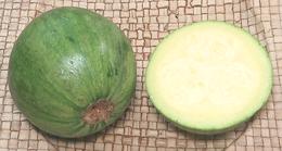 Whole and Cut Korean Early Bulam Squash