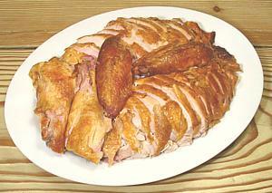 Platter with Carved Turkey