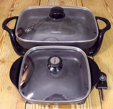 Two Electric Skillets