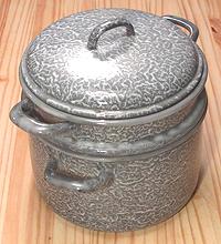 Enameled Steel Steamer