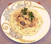 Dish of Turkey Paprika over Pasta