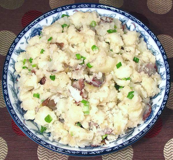 Dish of Smashed Potatoes