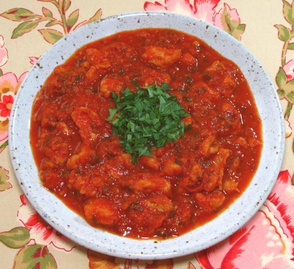 Plate of Alligator Stew with Rice