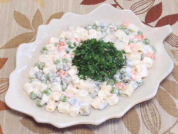 Dish of Vegetable Medley Salad