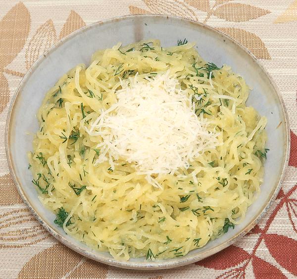 Dish of Spaghetti Squash