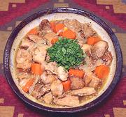 Bowl of  Chicken Escabech