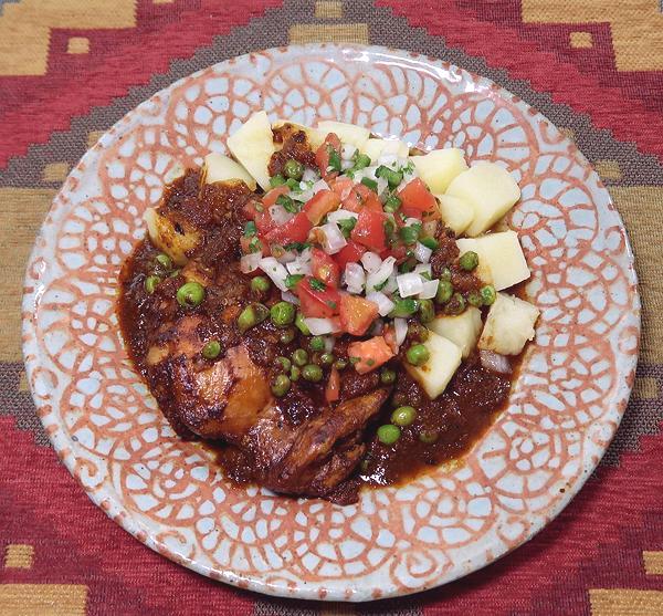 Dish of Picante de Pollo