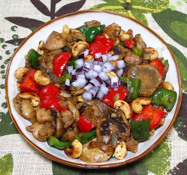 Dish of Chicken Cashew Stir Fry