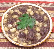 Dish of Kidneys in Wine Sauce