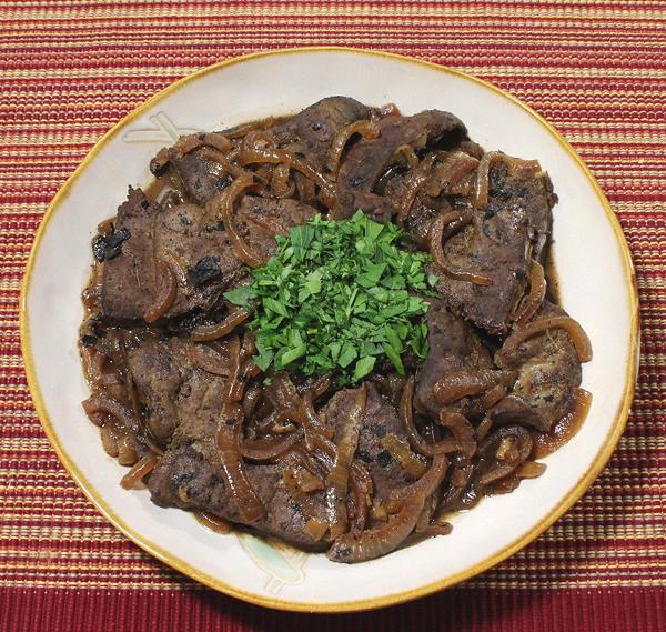 Dish of Venezuelan Liver & Onions