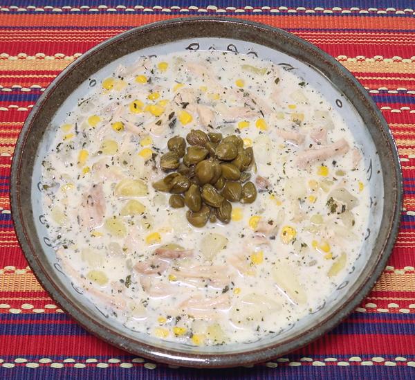 Bowl of Potato Ajiaco Soup