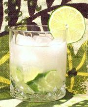 Glass of Caipirinha