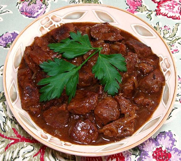 Bowl of Beef, Braised in Brown Ale