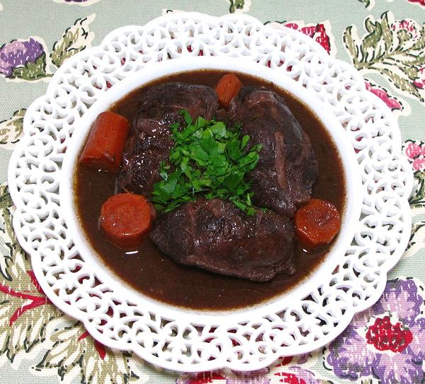 Dish of Pork Cheek Braise