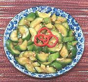 Dish of Cucumber Salad, Smacked