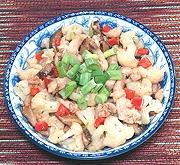 Dish of Chicken with Cauliflower