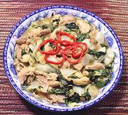 Dish of Chicken & Bok Choy