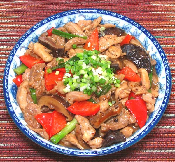 Dish of Mongolian Chicken