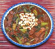 Dish of Beef with Yu Choy