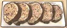 Slices of Pork Stuffed Eggplant