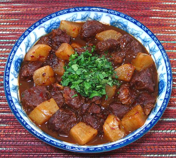 Dish of Pork Cheeks, Red-Braised