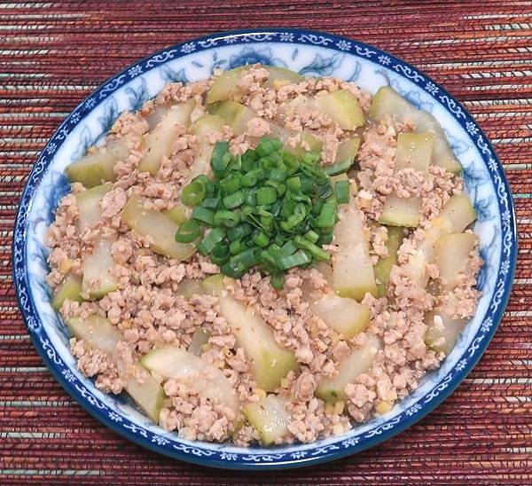 Dish of Ground Pork & Fuzzy Melon