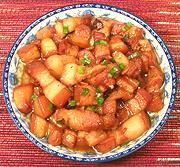 Dish of Pork Belly Red-Braised