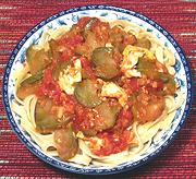 Dish of Noodles with Szechuan Vegetable