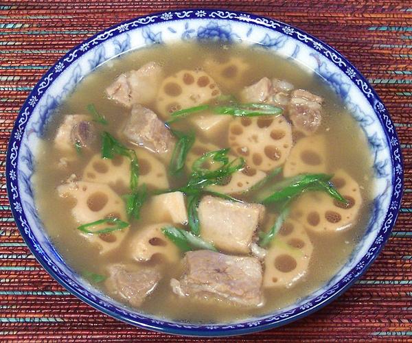 Bowl of Spare Ribs & Lotus Soup