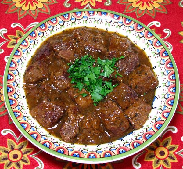 Bowl of Beef in Melon Sauce