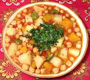 Bowl of Pumpkin Chickpea Soup