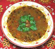 Bowl of Chicken Gizzard Soup