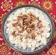 Dish of Cauliflower in Almond Sauce