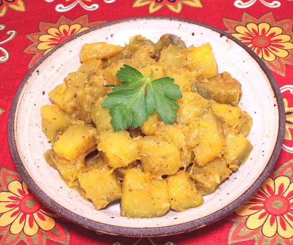 Dish of Pumpkin with Sauce