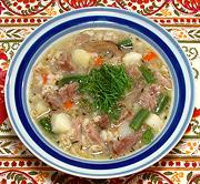 Bowl of Beef & Barley Soup