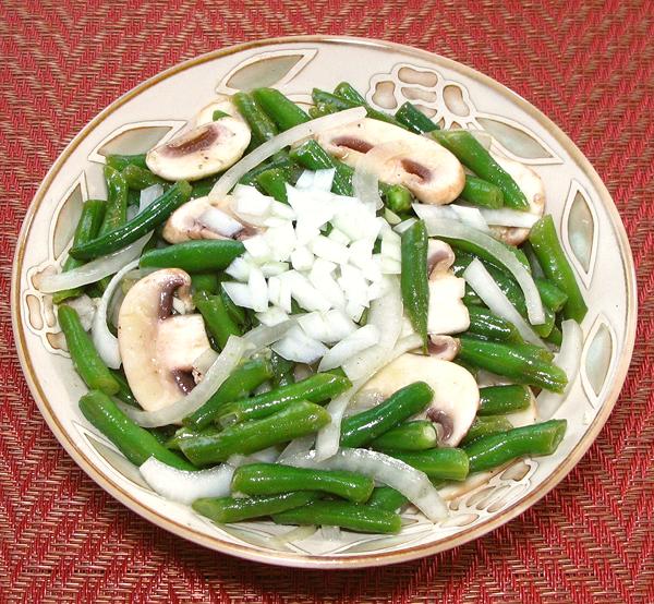 Dish of Green Bean Salad