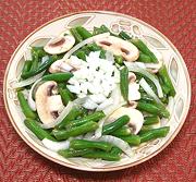 Dish of Green Bean Salad