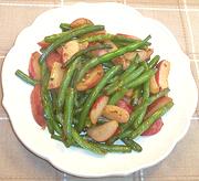 Dish of Green Beans & Radishes