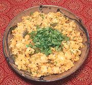 Bowl of Idli Upma