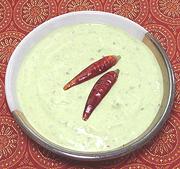 Small Bowl of Chili Cilantro Yogurt Salad