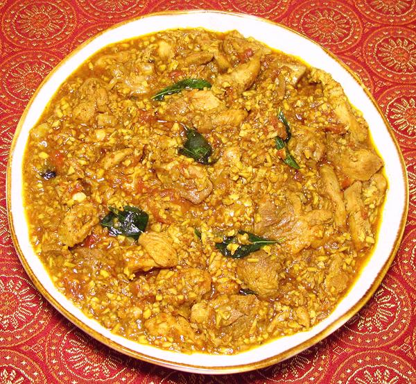 Dish of Chicken Coconut Chettinad