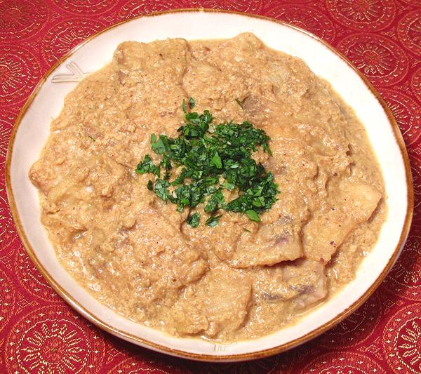 Dish of Fish in Yogurt Sauce