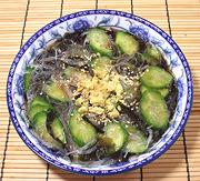 Bowl of Cucumber Noodle Salad