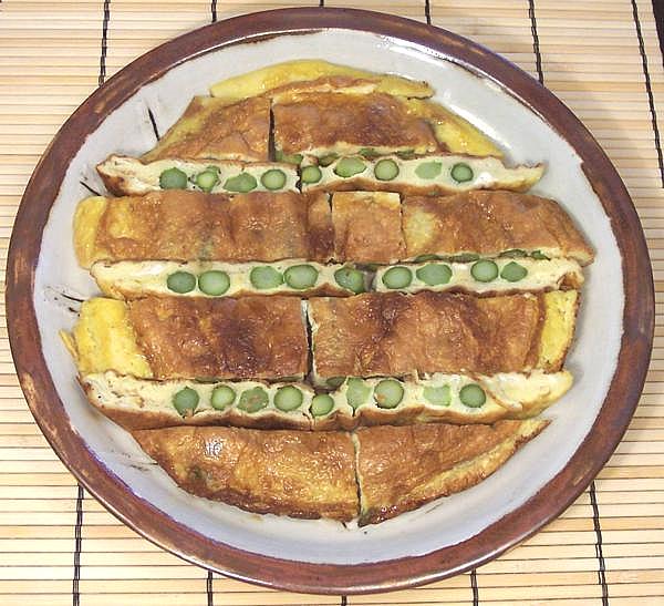 Dish of Asparagus Raft Omelet