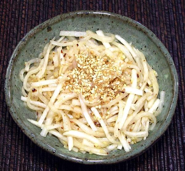 Dish of Radish Salad - Banchan