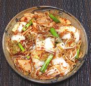 Bowl of Jumbled Cabbage Kimchi