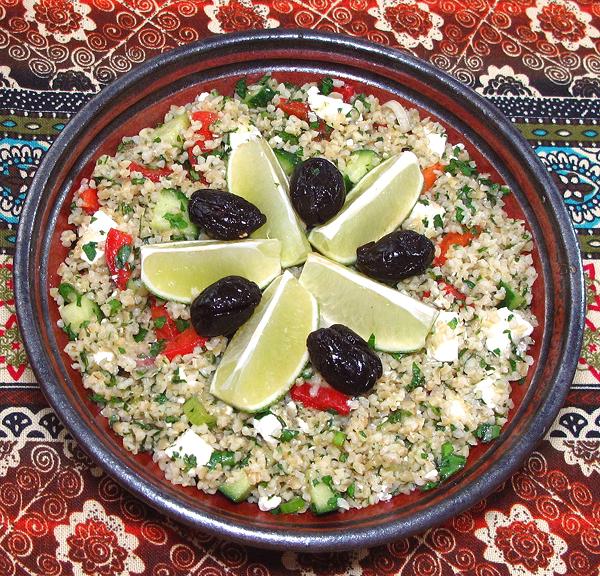 Dish of Bulgur & Vegetable Salad